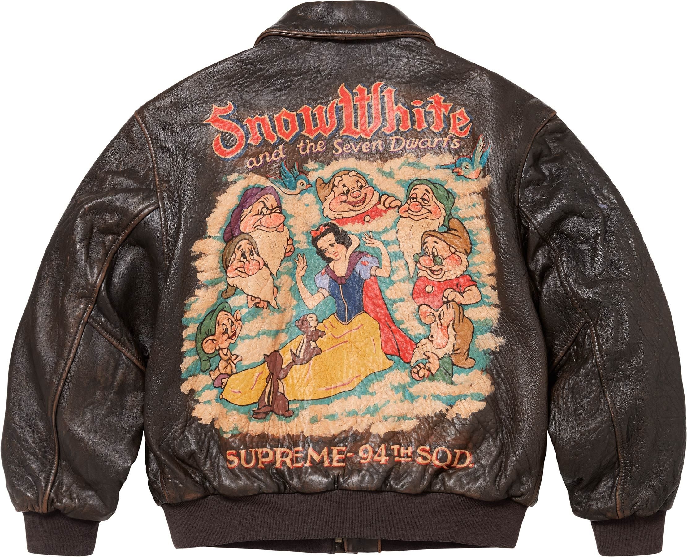 Supreme®/Schott® Snow White Hand-Painted Leather A2 Jacket view 3